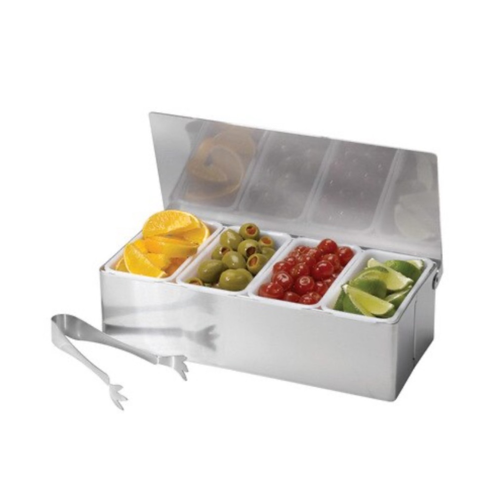 Stainless Steel Condiment / caddy Bar